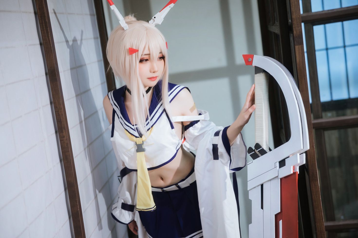 美女动漫博主焖焖碳性感Cosplay写真绫波改 (24)