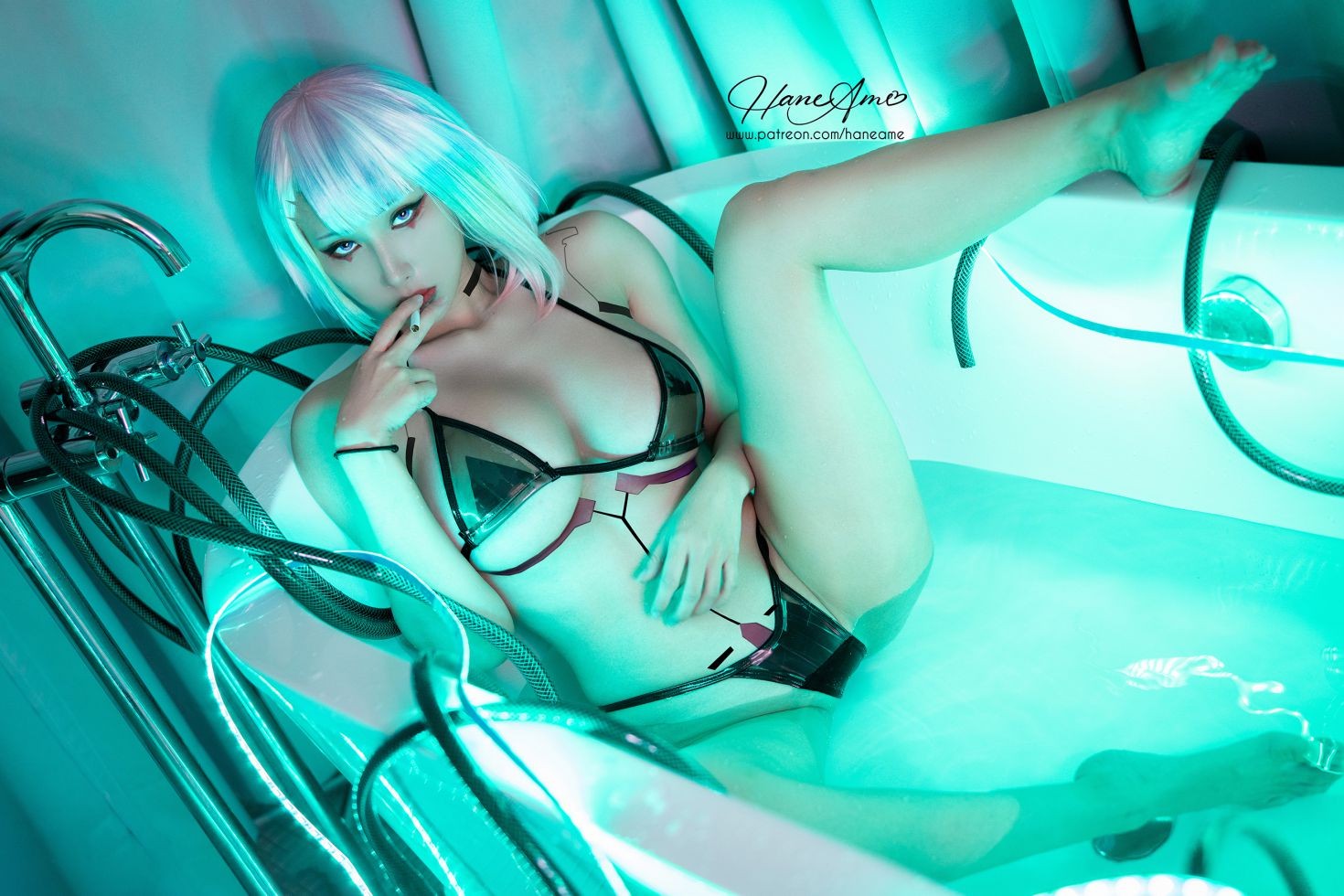 美女动漫博主雨波性感Cosplay写真Cyberpunk Lucy (9)