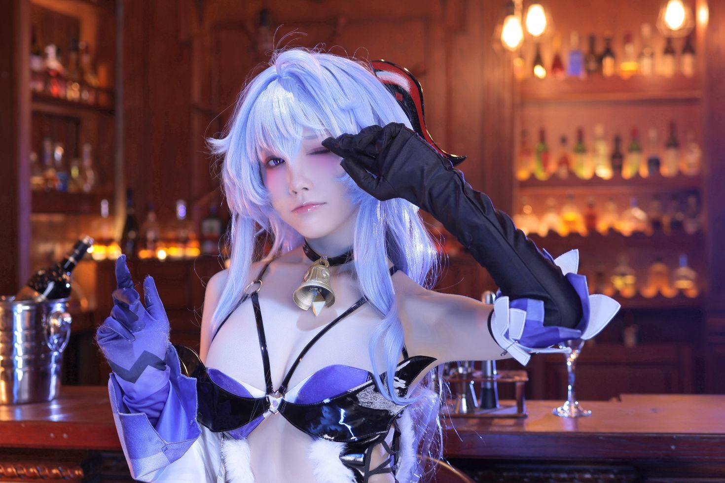 美女动漫博主水淼aqua性感Cosplay写真甘雨同人魅魔 (9)