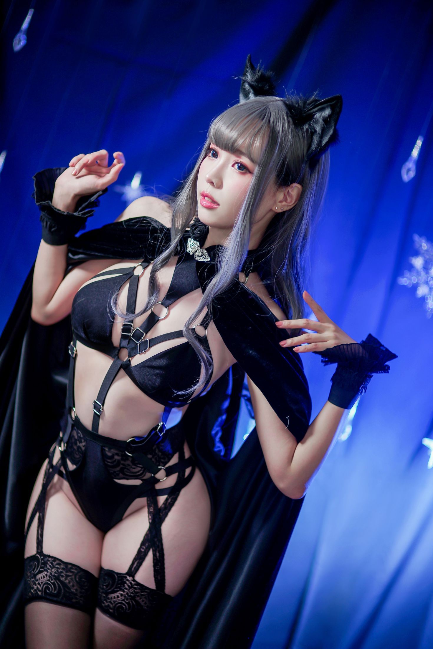 美女动漫博主ElyEE子性感Cosplay写真オオカミ闇夜ーヨルちゃん (30)