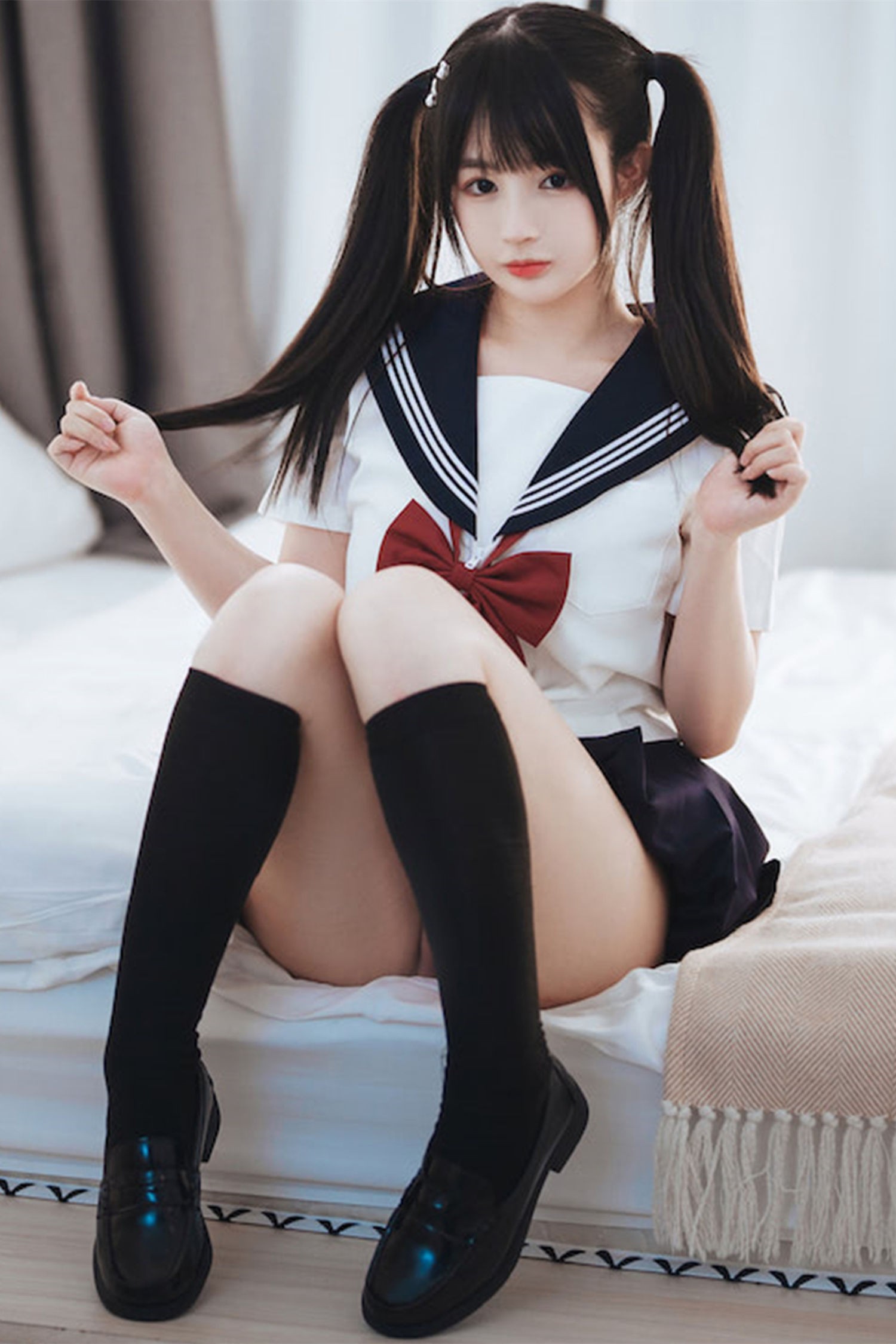 美女动漫博主桜井宁宁性感Cosplay写真双马尾 (1)