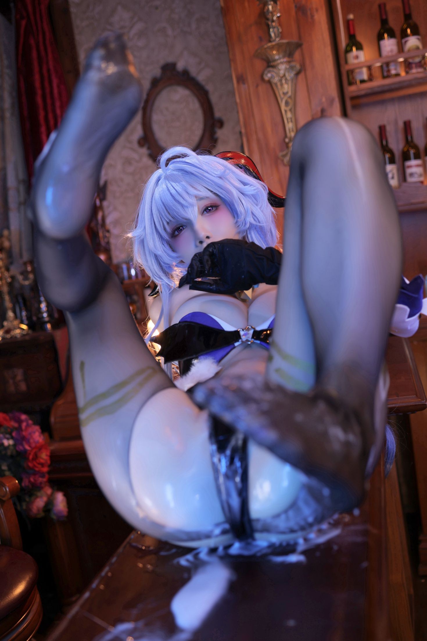 美女动漫博主水淼aqua性感Cosplay写真甘雨同人魅魔 (69)