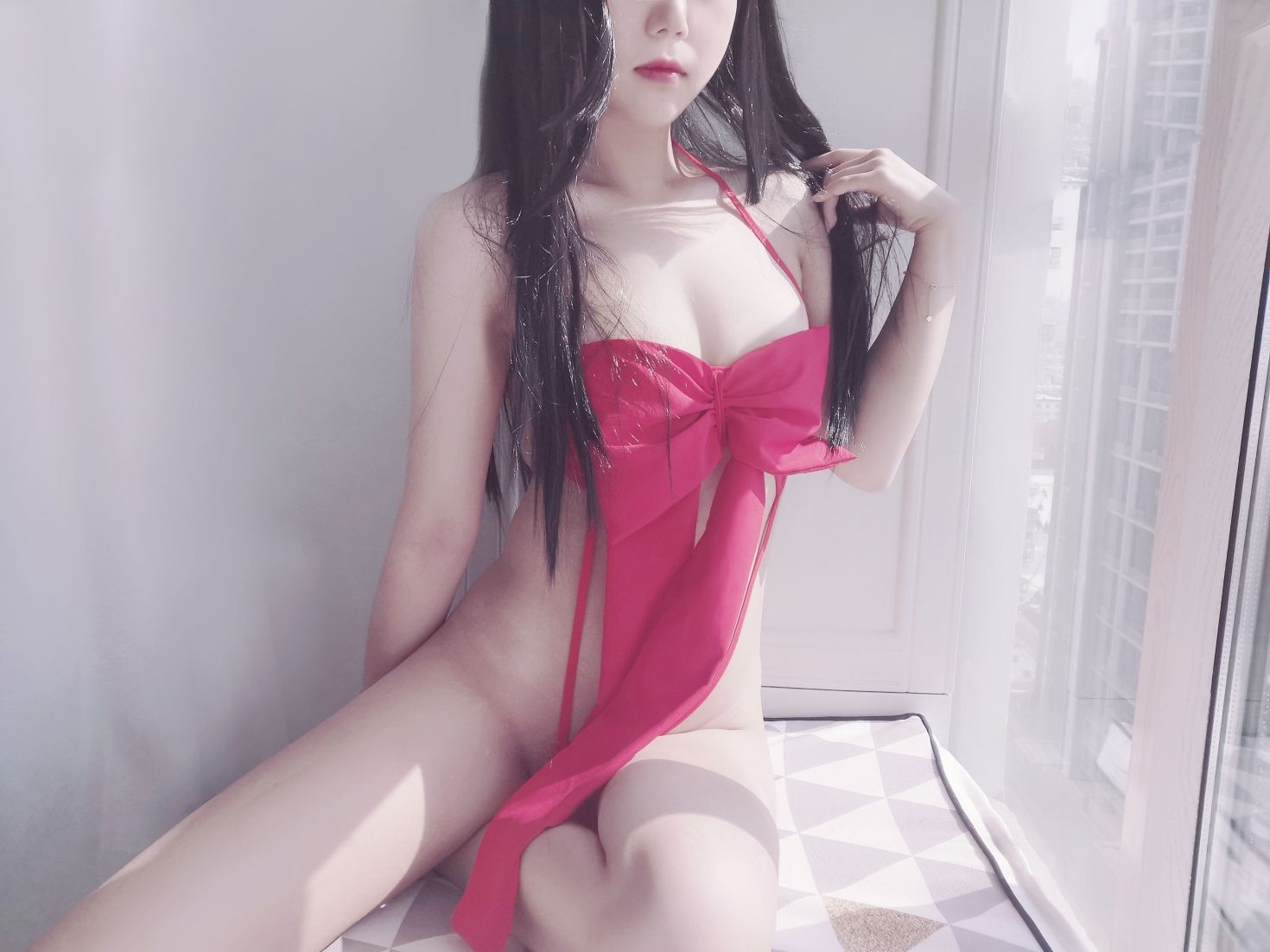 美女动漫博主eloise软软性感Cosplay写真蝴蝶结 (78)