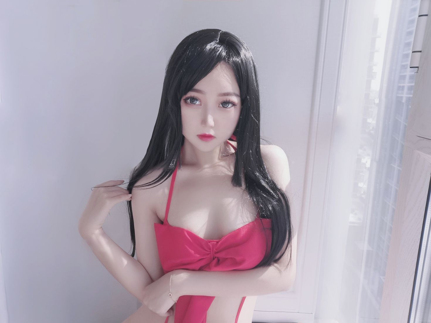 美女动漫博主eloise软软性感Cosplay写真蝴蝶结 (104)