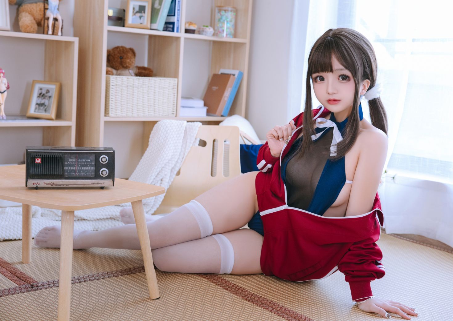 美女动漫博主日奈娇性感Cosplay写真网纱库水 (48)