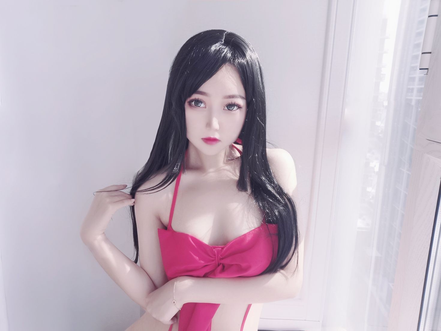 美女动漫博主eloise软软性感Cosplay写真蝴蝶结 (96)