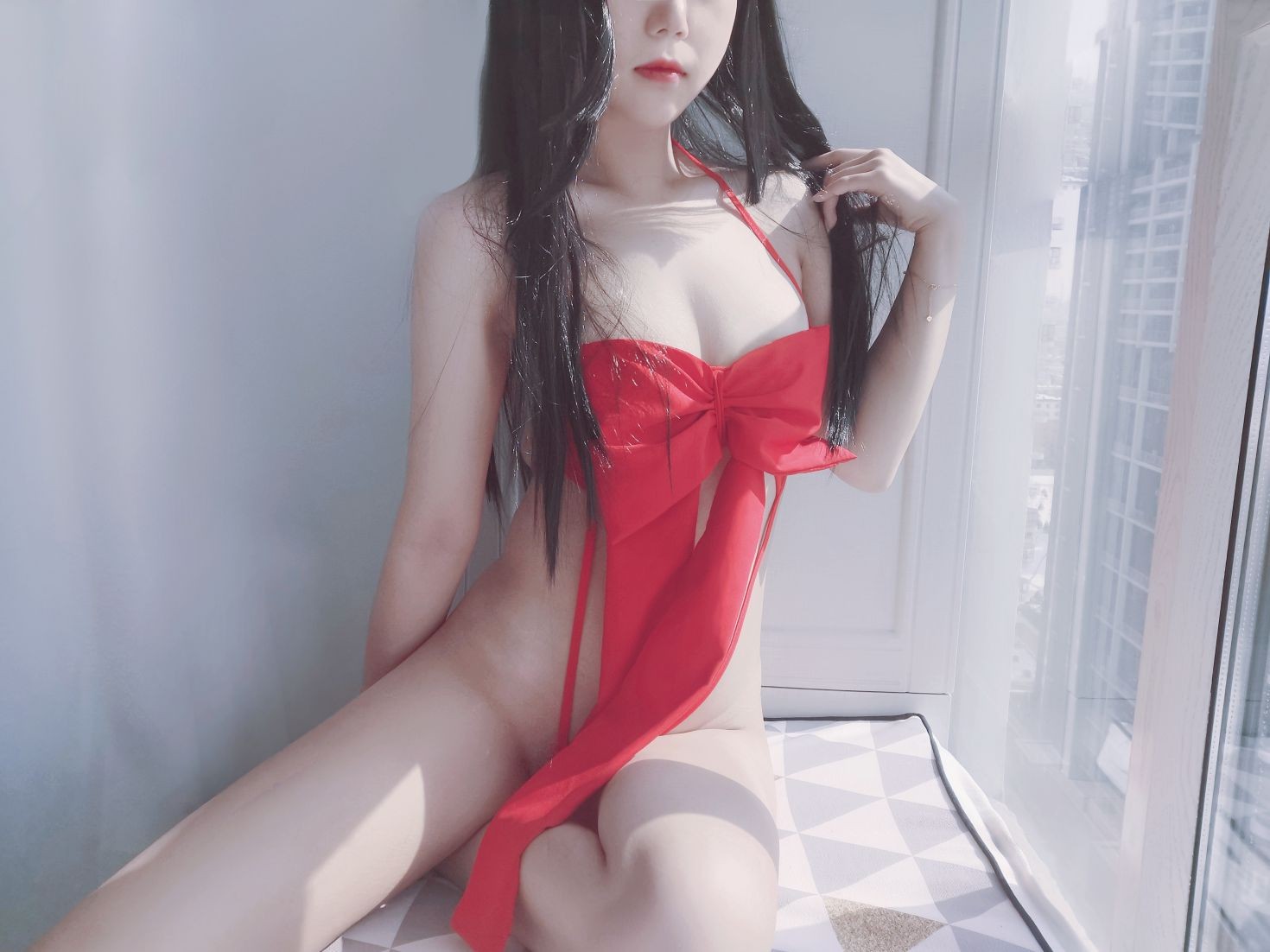 美女动漫博主eloise软软性感Cosplay写真蝴蝶结 (28)