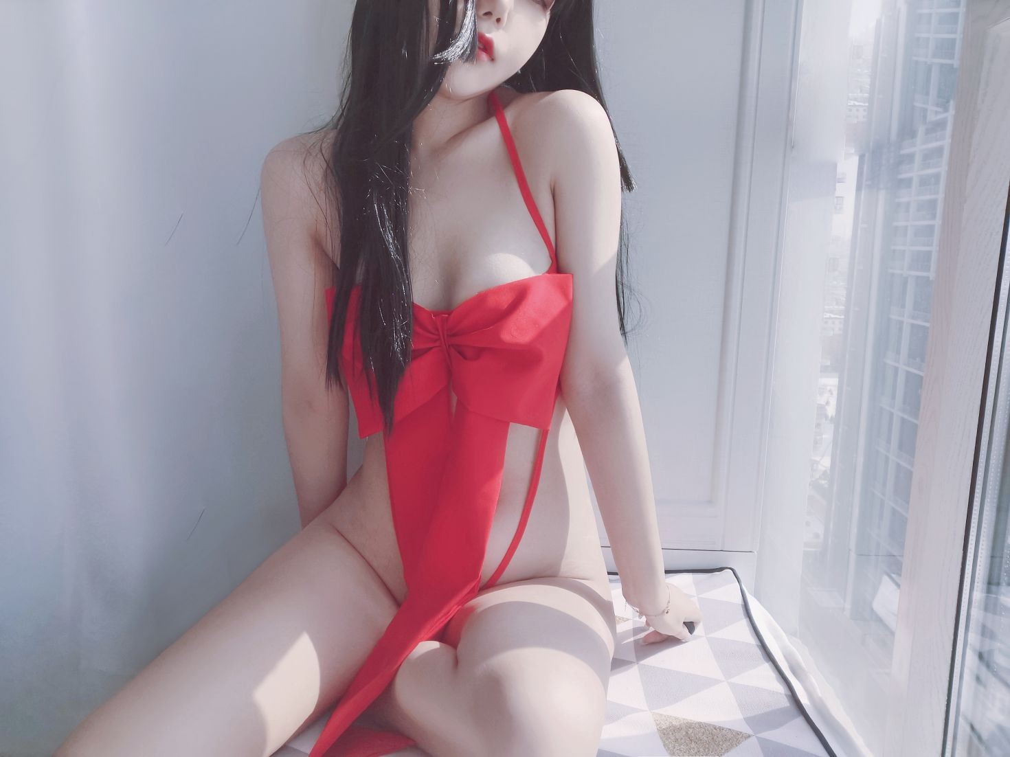 美女动漫博主eloise软软性感Cosplay写真蝴蝶结 (29)