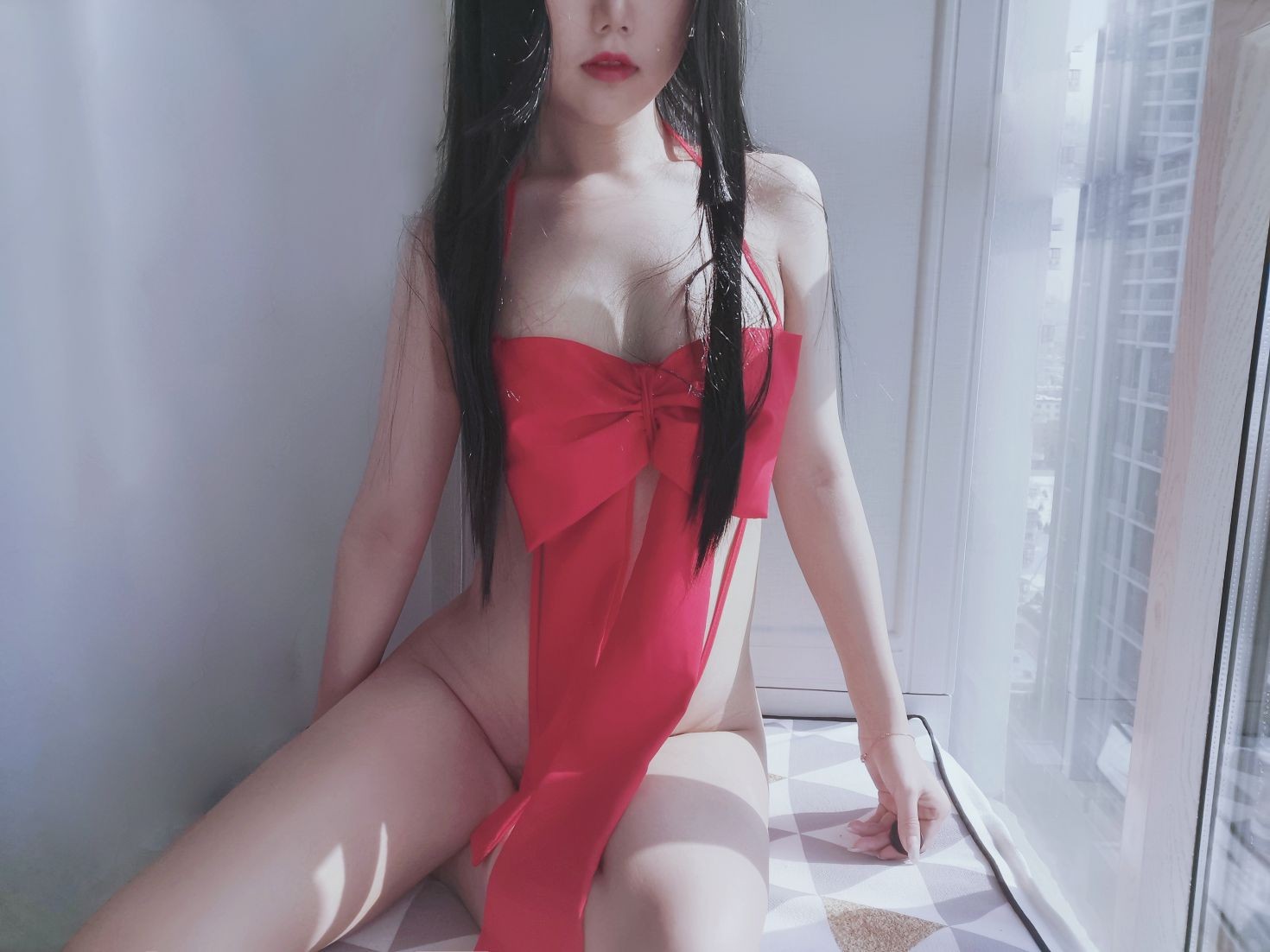 美女动漫博主eloise软软性感Cosplay写真蝴蝶结 (26)