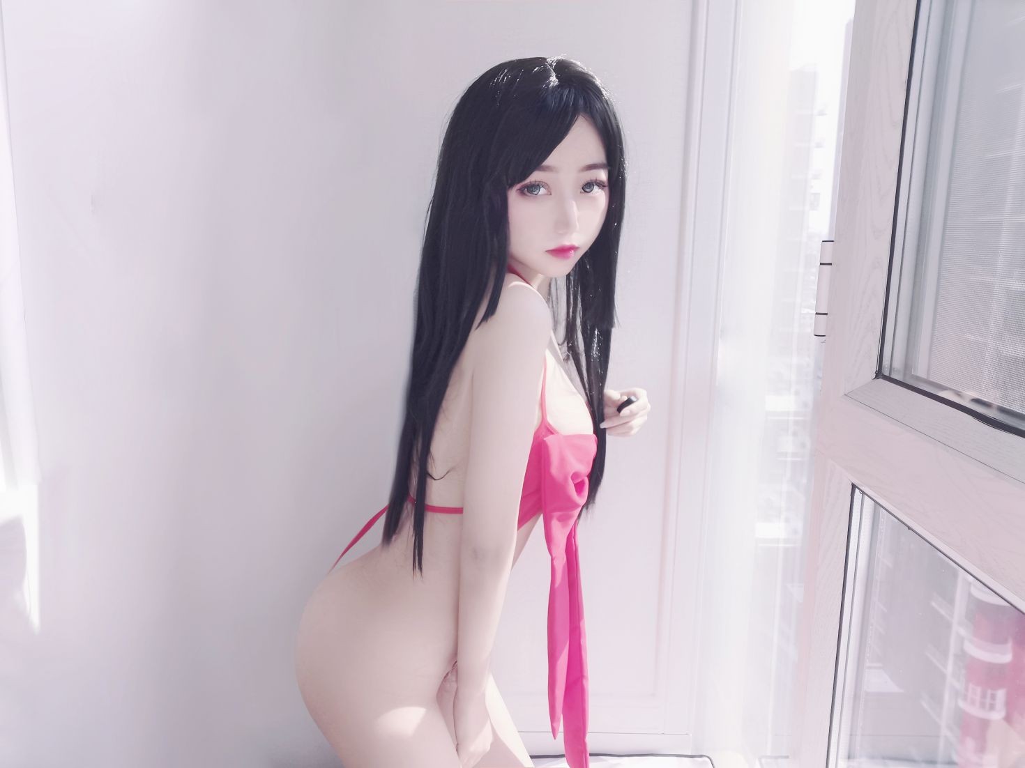 美女动漫博主eloise软软性感Cosplay写真蝴蝶结 (97)