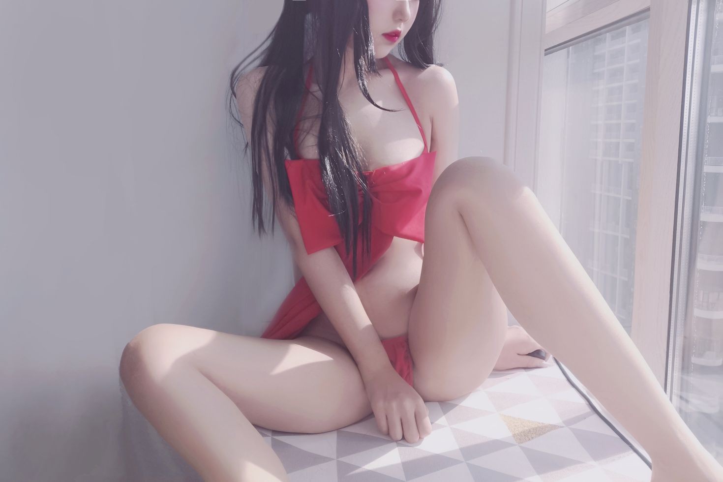 美女动漫博主eloise软软性感Cosplay写真蝴蝶结 (54)