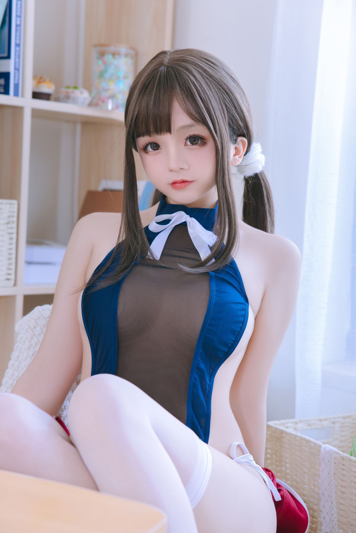 美女动漫博主日奈娇性感Cosplay写真网纱库水 (22)