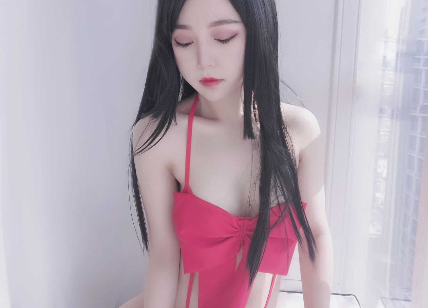 美女动漫博主eloise软软性感Cosplay写真蝴蝶结 (101)