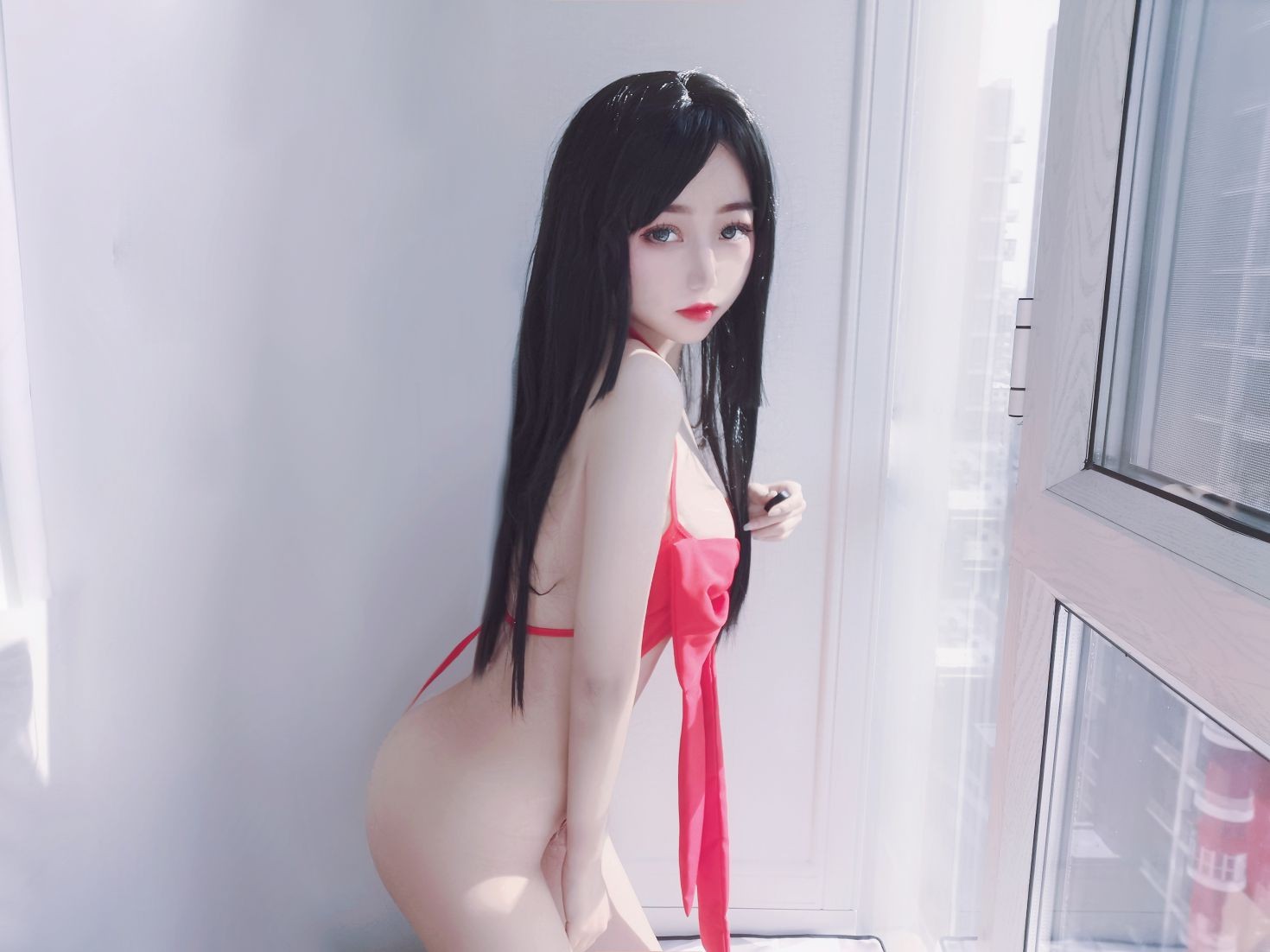 美女动漫博主eloise软软性感Cosplay写真蝴蝶结 (43)