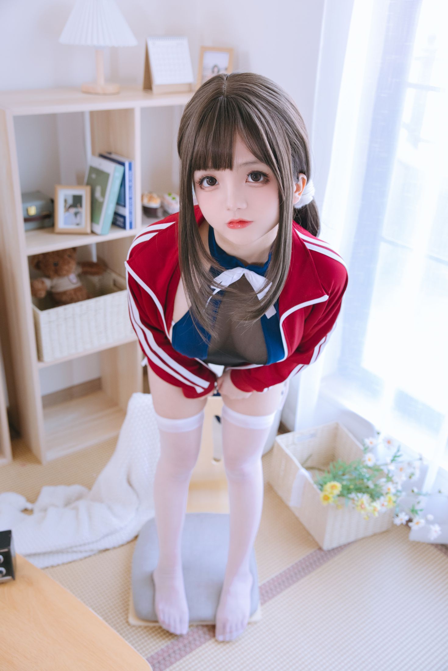 美女动漫博主日奈娇性感Cosplay写真网纱库水 (10)