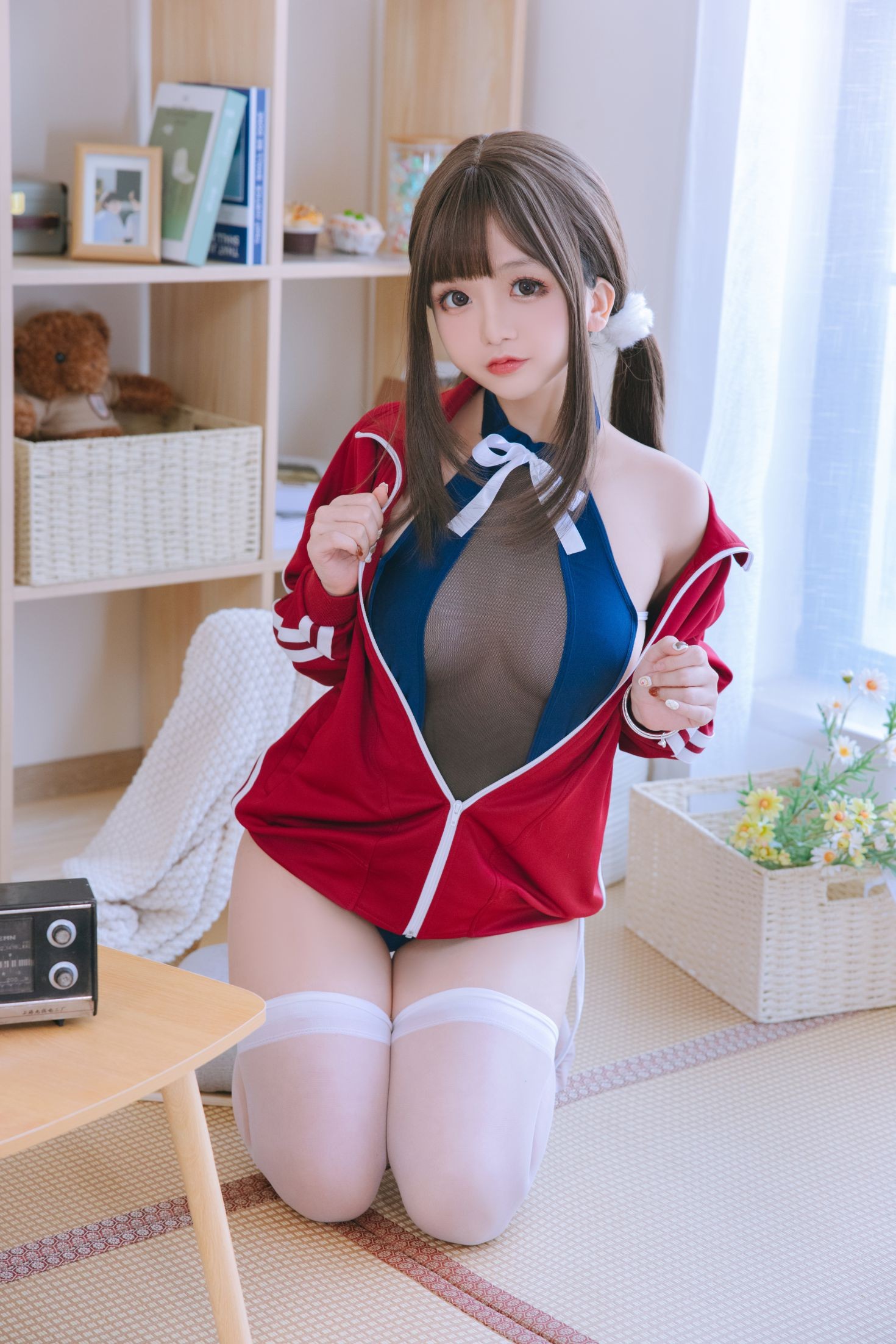 美女动漫博主日奈娇性感Cosplay写真网纱库水 (47)