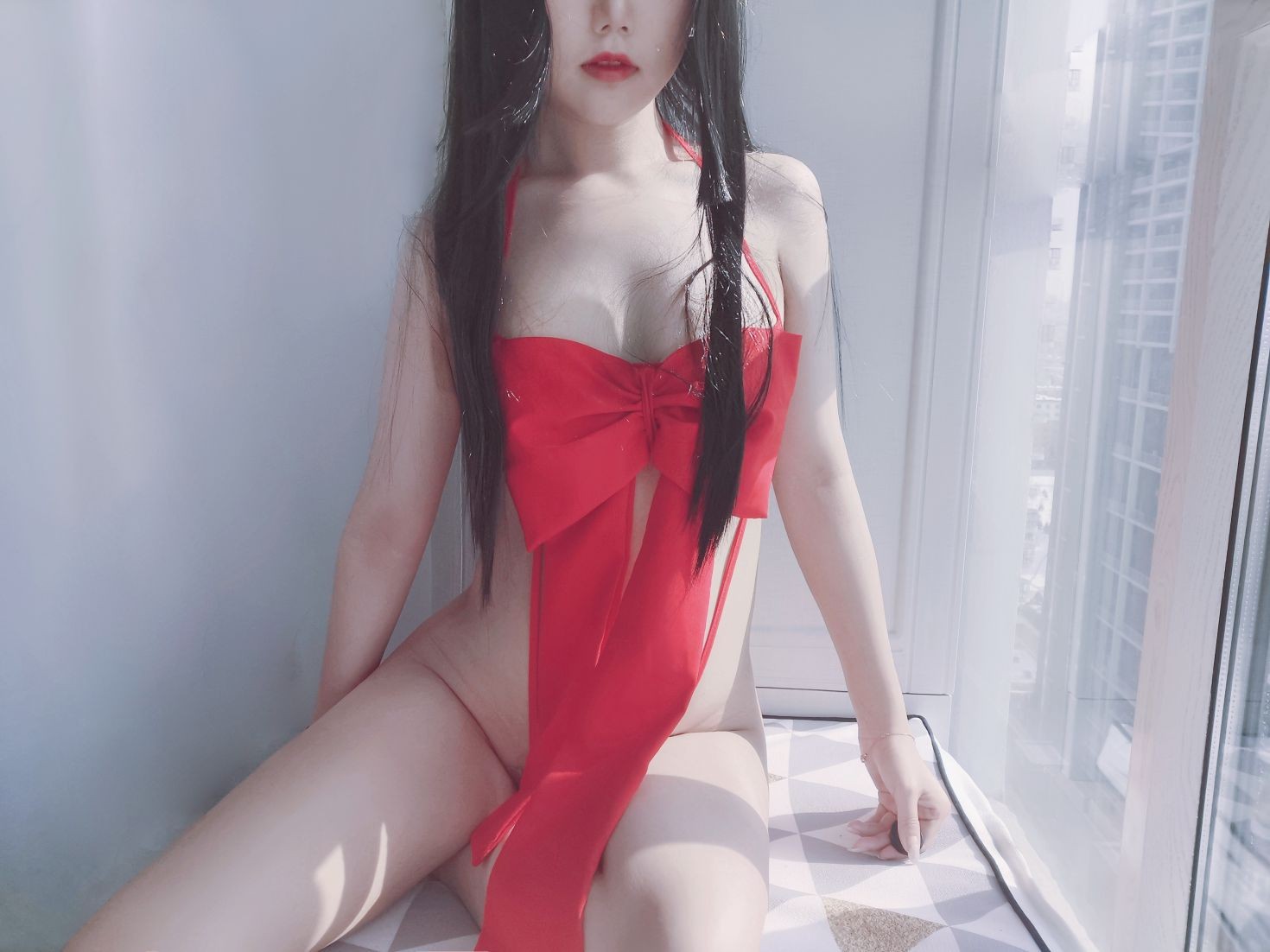 美女动漫博主eloise软软性感Cosplay写真蝴蝶结 (27)