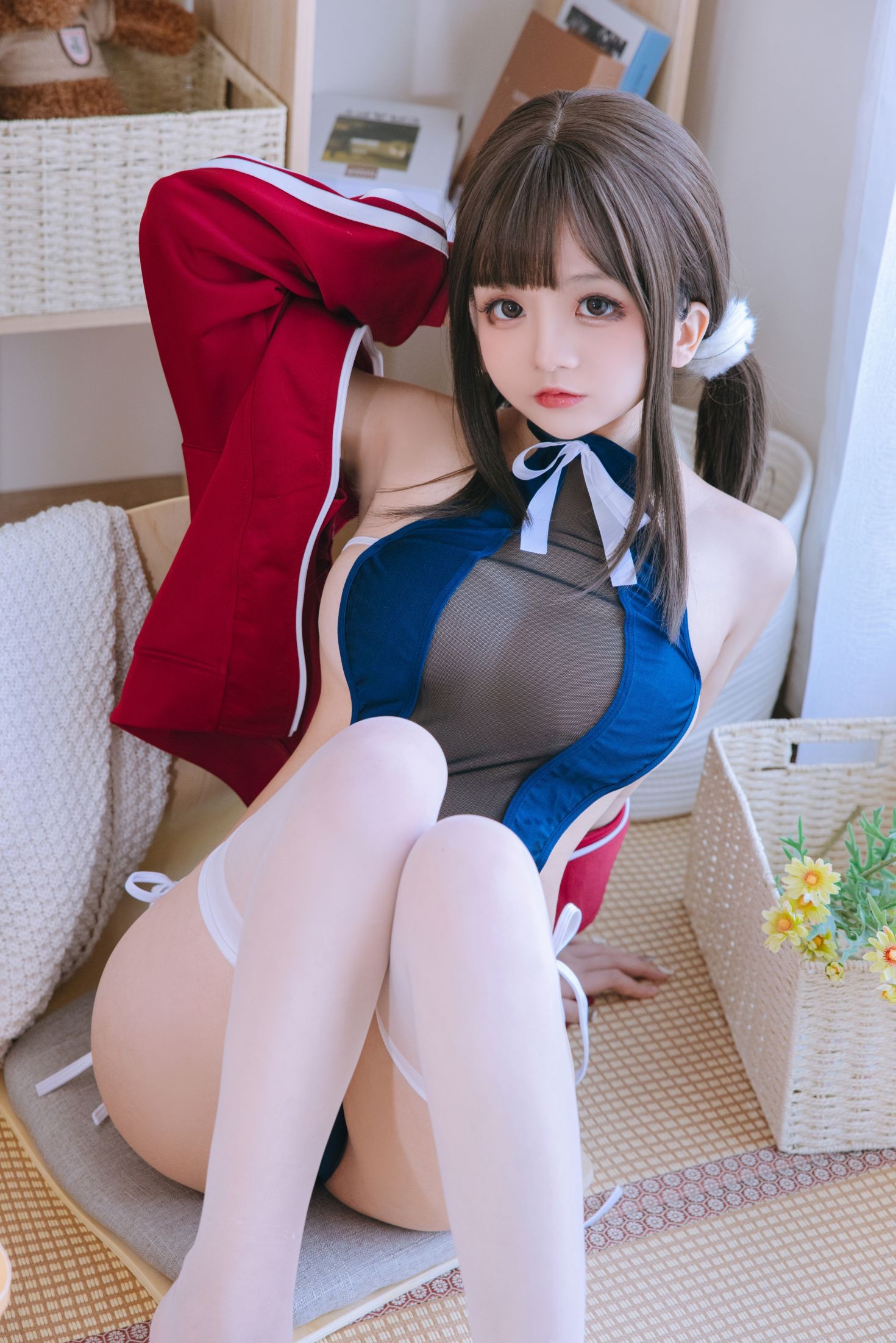 美女动漫博主日奈娇性感Cosplay写真网纱库水 (55)