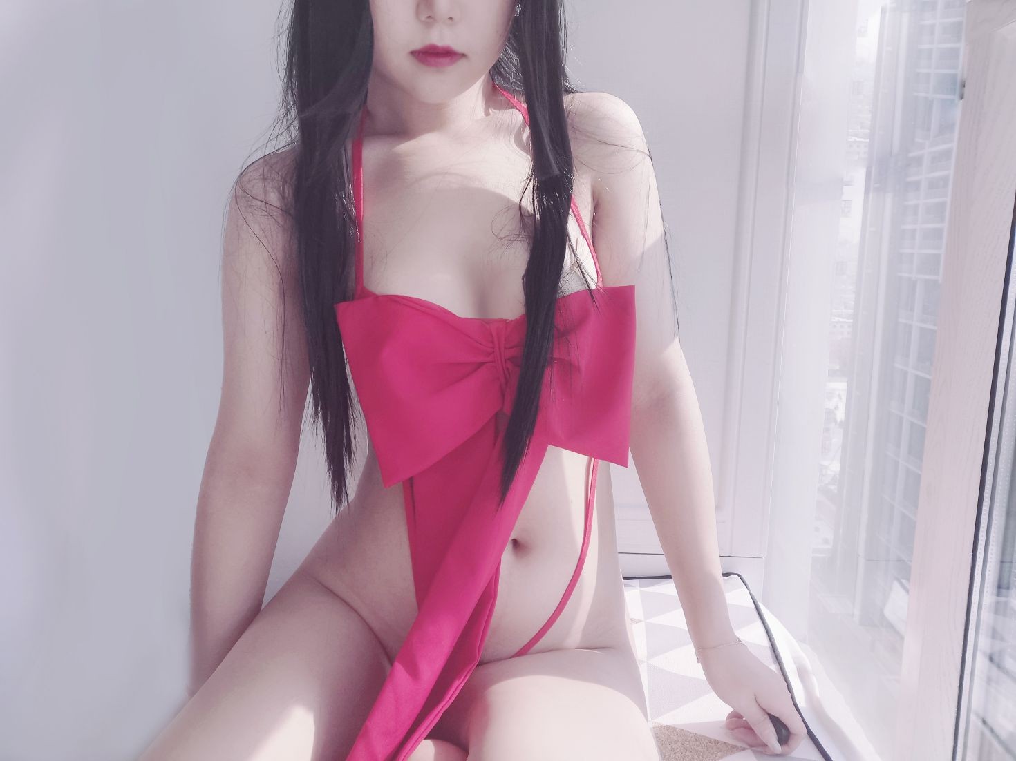 美女动漫博主eloise软软性感Cosplay写真蝴蝶结 (76)