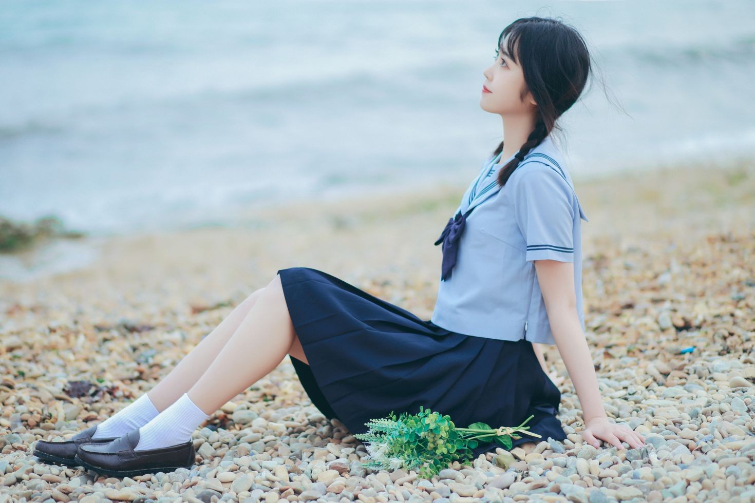 YITUYU艺图语模特唯美写真2022.07.28期夏日海边的少女 淺櫻桃奈 (25)