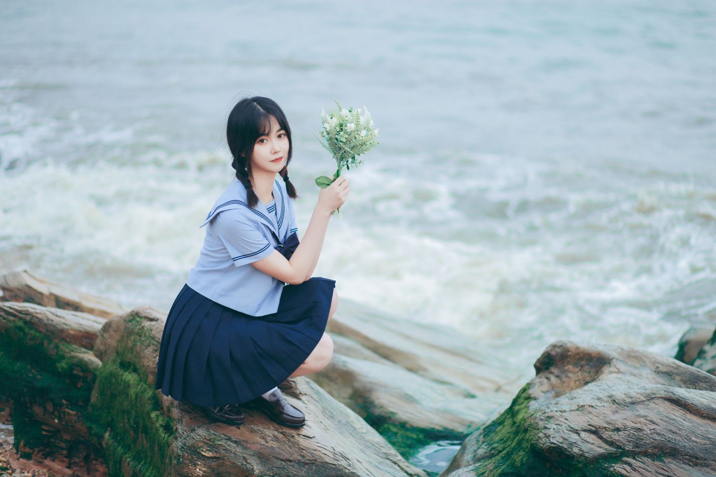 YITUYU艺图语模特唯美写真2022.07.28期夏日海边的少女 淺櫻桃奈 (7)