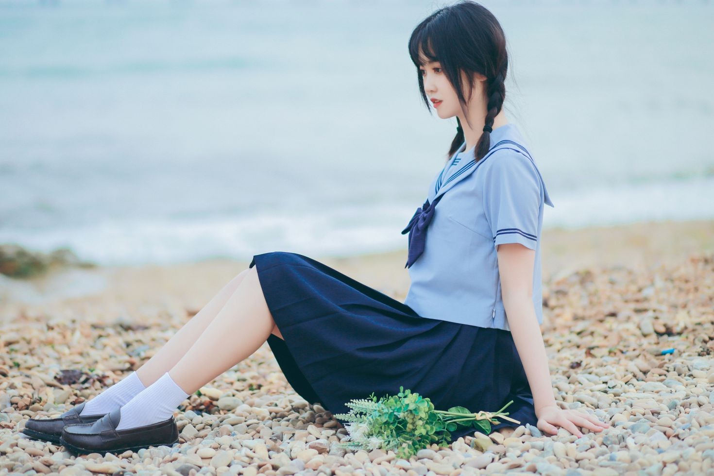 YITUYU艺图语模特唯美写真2022.07.28期夏日海边的少女 淺櫻桃奈 (6)