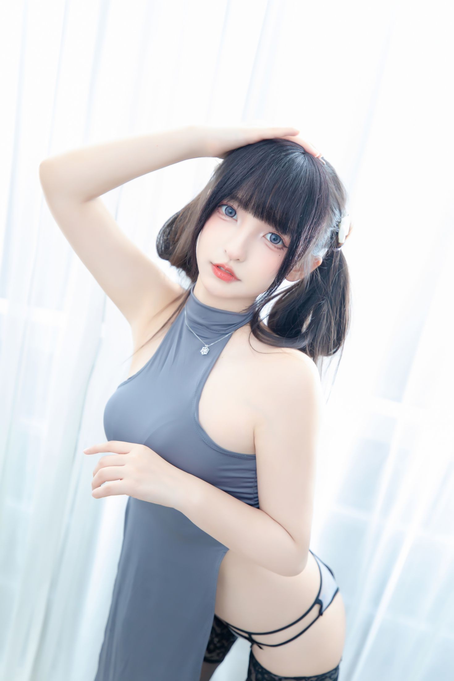 美女动漫博主神楽板真冬性感Cosplay写真华灯初上 (13)