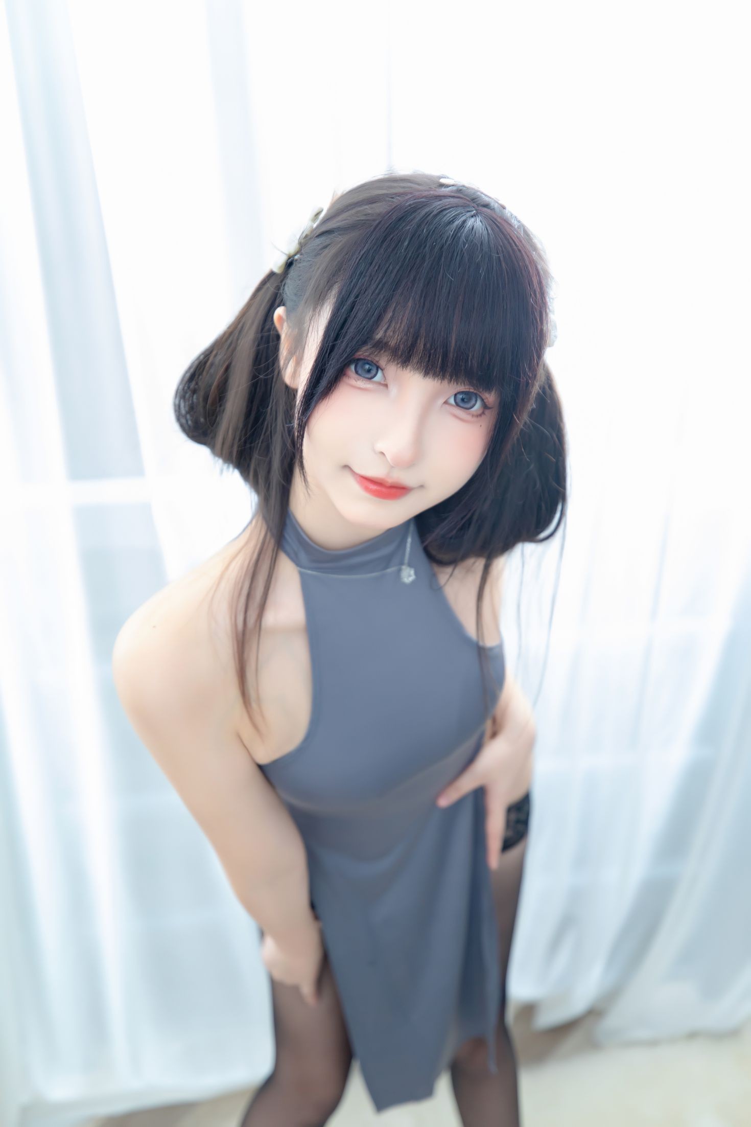 美女动漫博主神楽板真冬性感Cosplay写真华灯初上 (24)