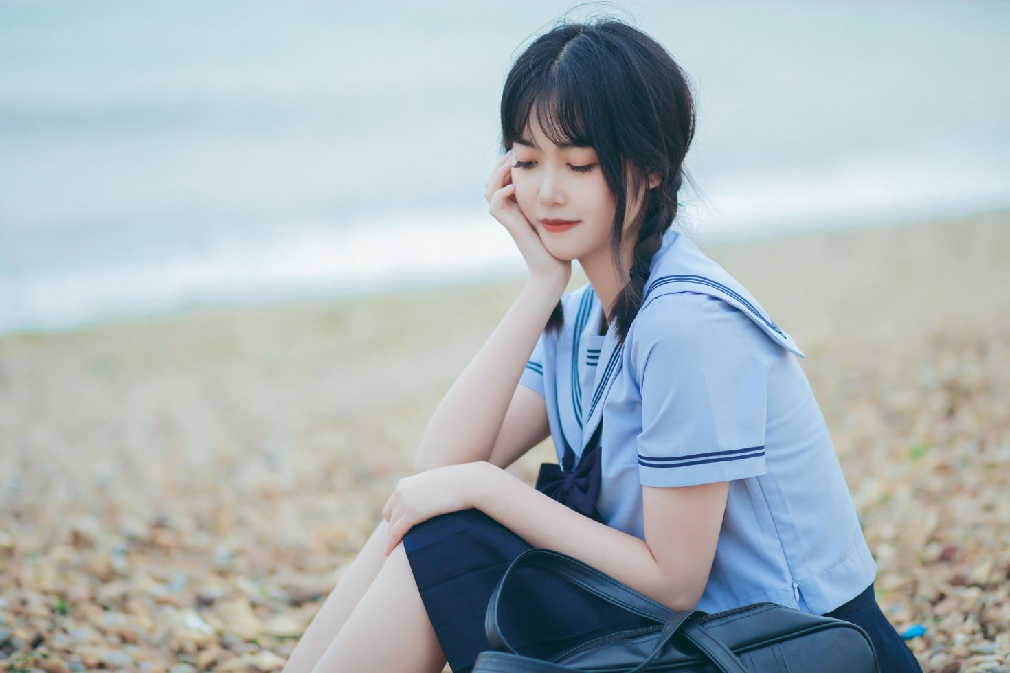 YITUYU艺图语模特唯美写真2022.07.28期夏日海边的少女 淺櫻桃奈 (16)