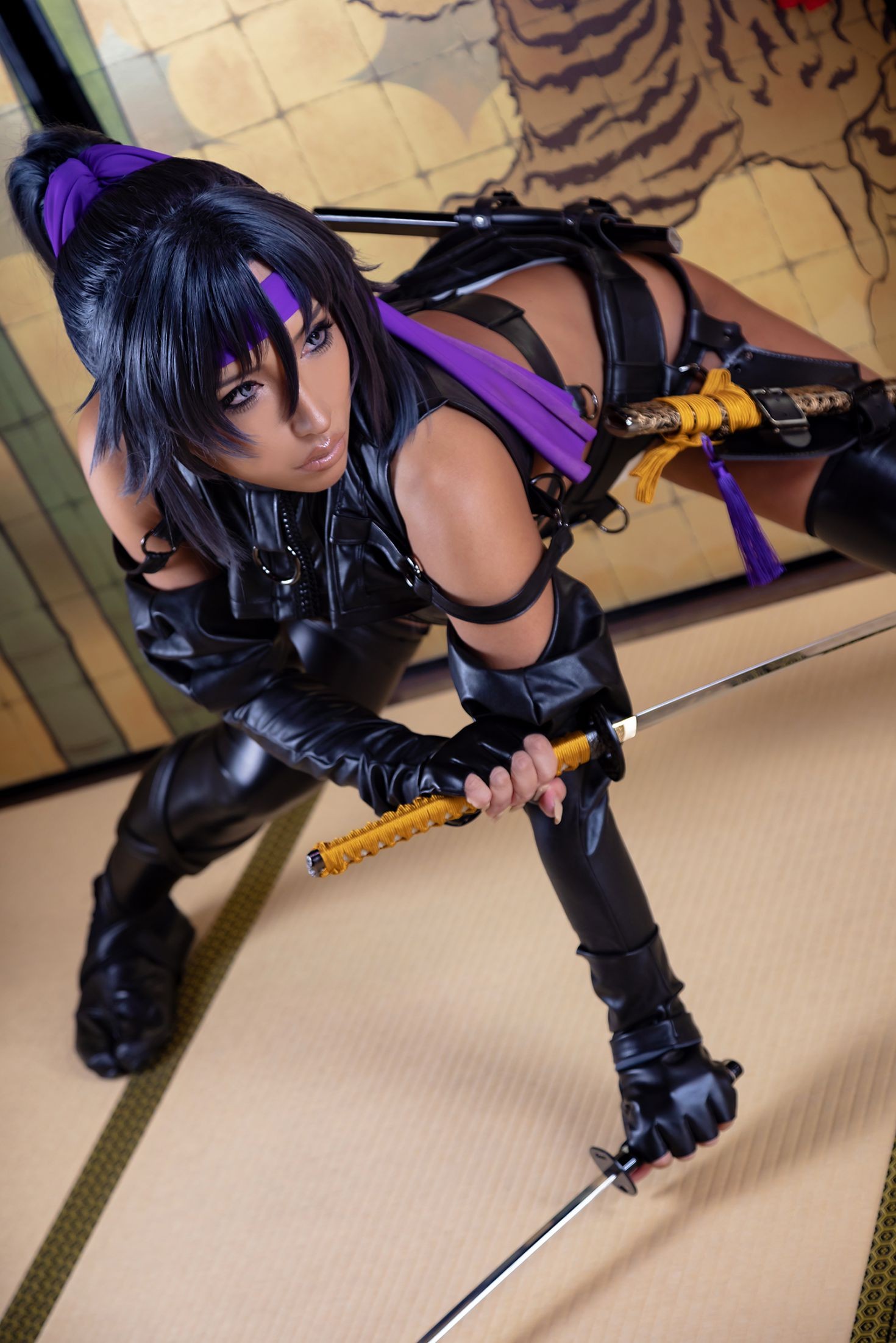 Cosplay nonsummerjack non Ranha Murasaki 乱破紫 (28)