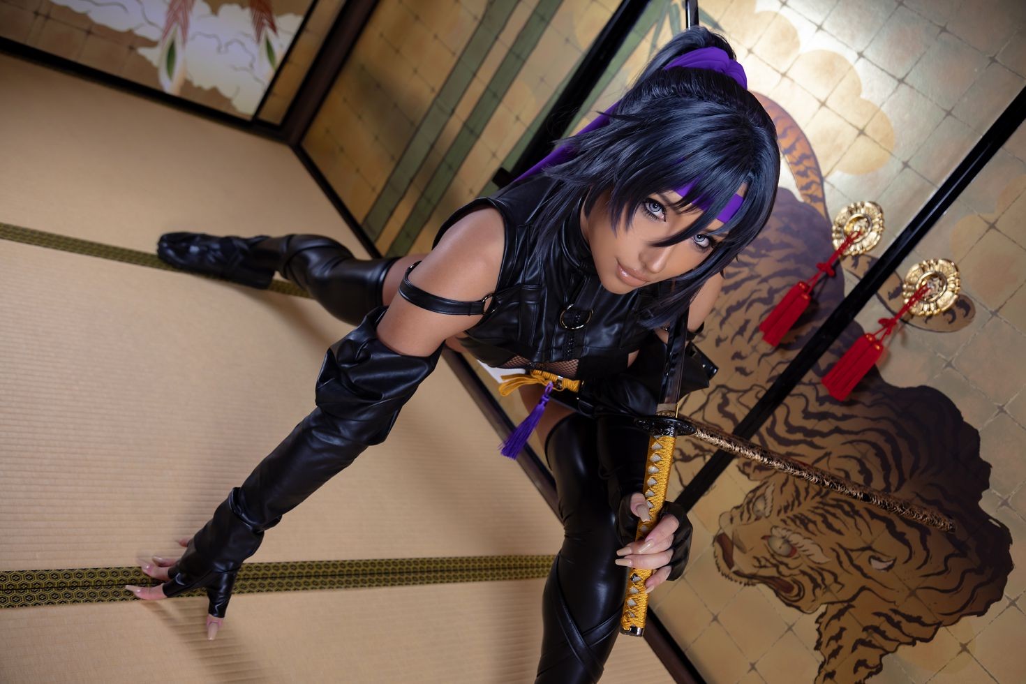 Cosplay nonsummerjack non Ranha Murasaki 乱破紫 (24)