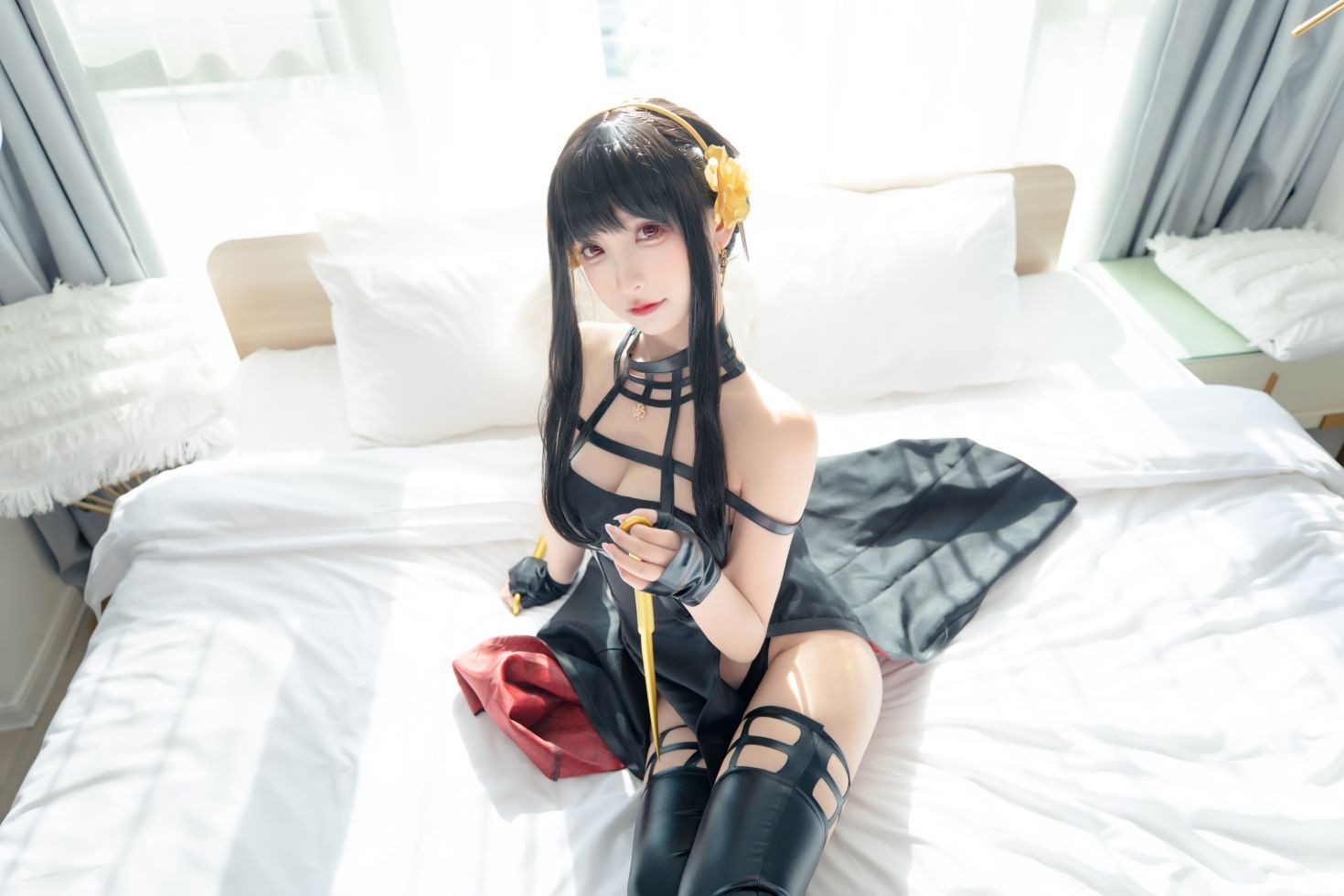 美女动漫博主神楽板真冬性感Cosplay写真约尔太太 (11)