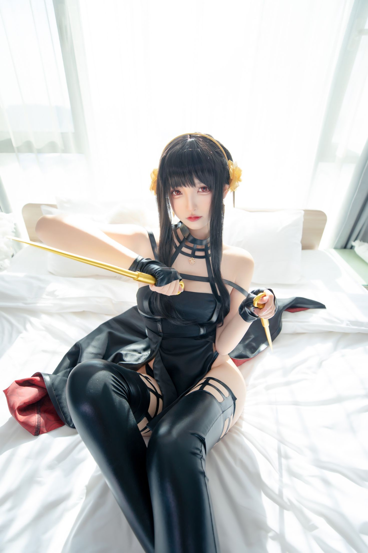 美女动漫博主神楽板真冬性感Cosplay写真约尔太太 (3)