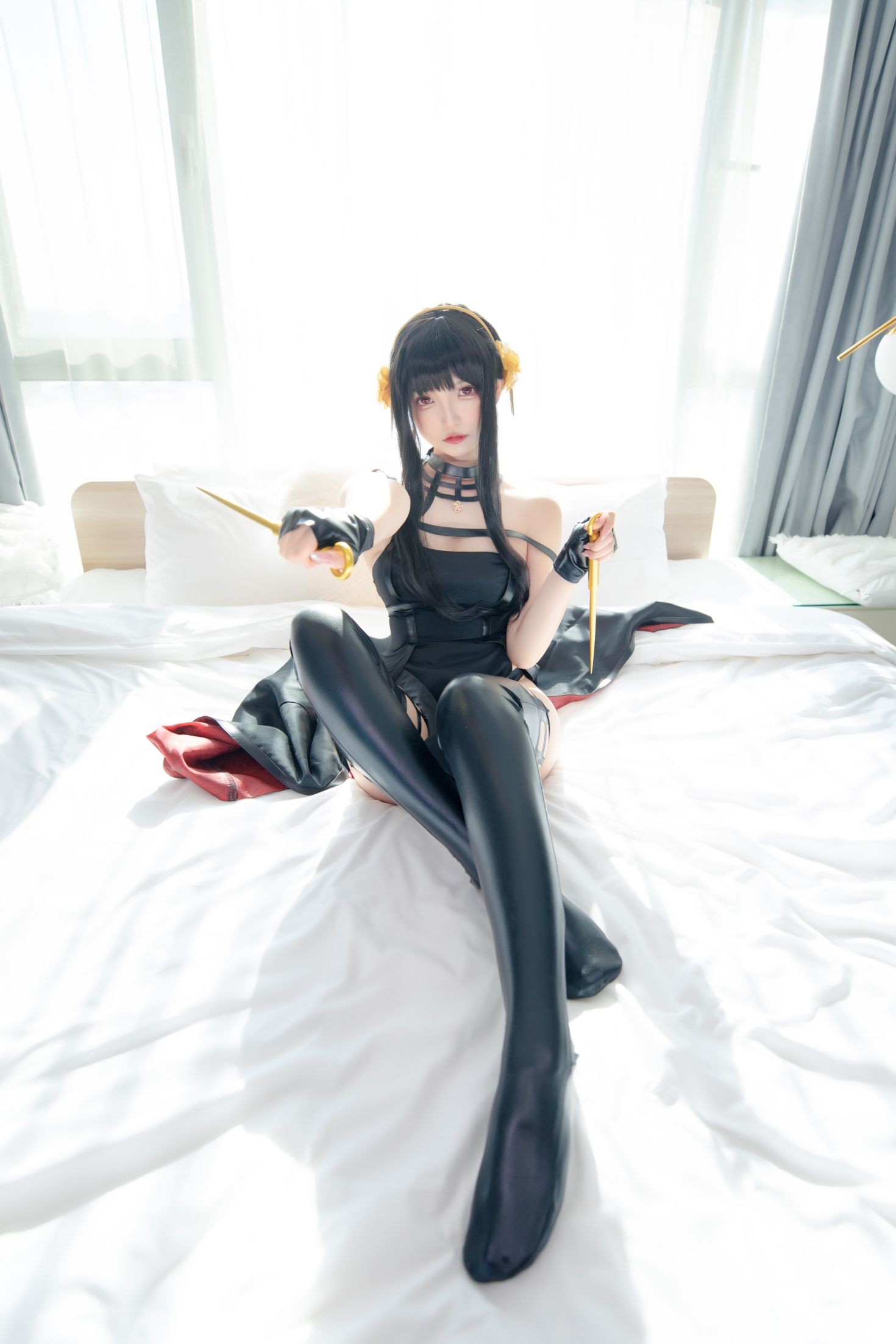 美女动漫博主神楽板真冬性感Cosplay写真约尔太太 (2)