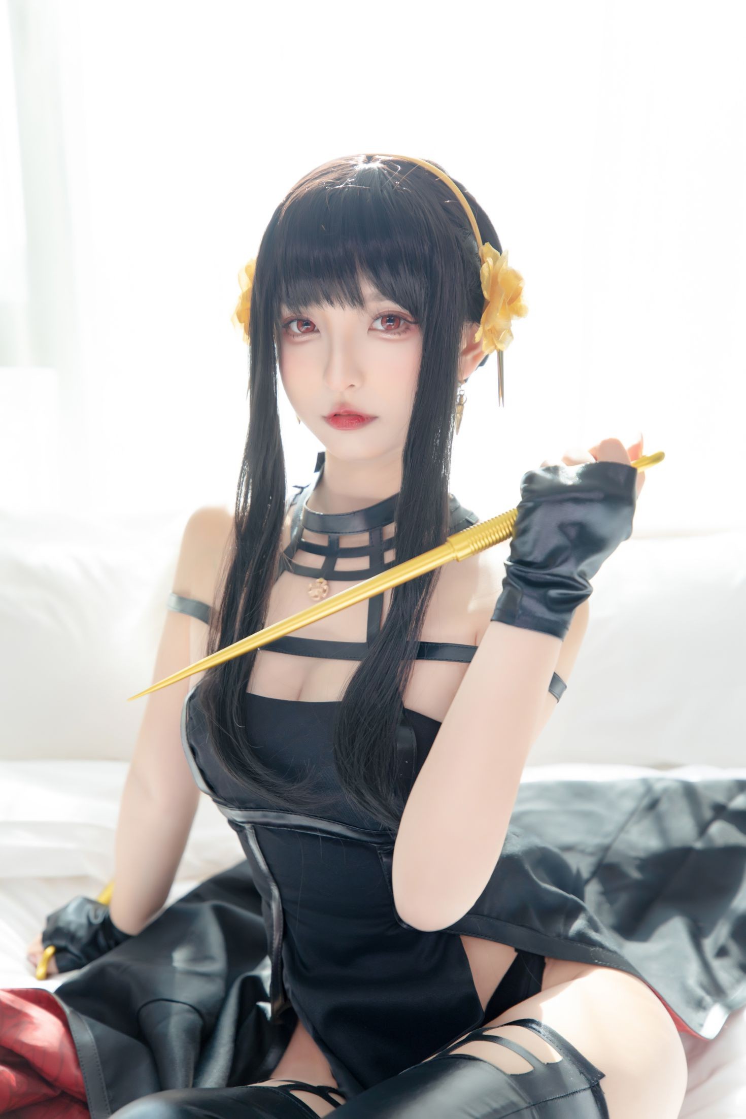 美女动漫博主神楽板真冬性感Cosplay写真约尔太太 (8)