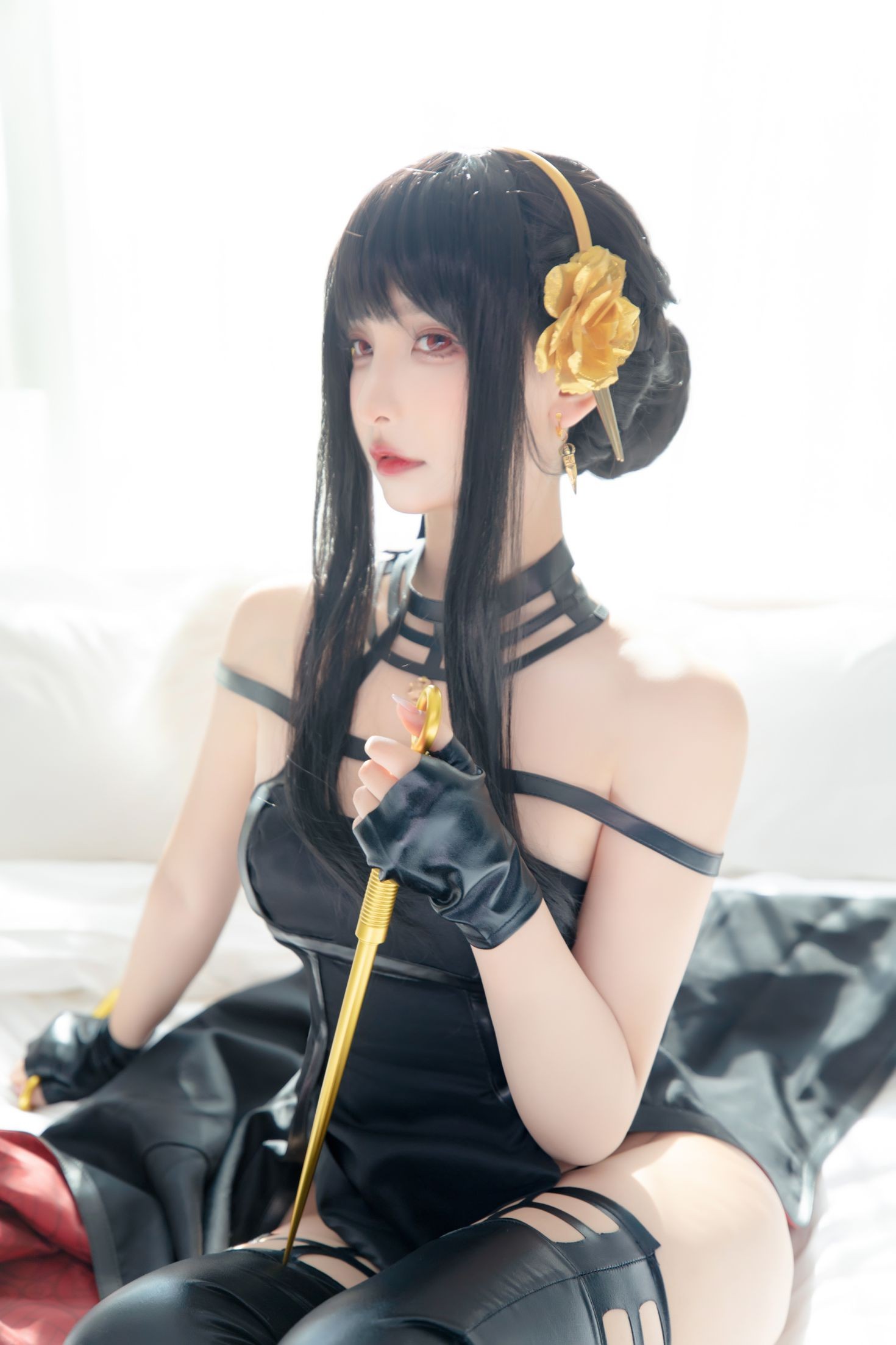 美女动漫博主神楽板真冬性感Cosplay写真约尔太太 (7)