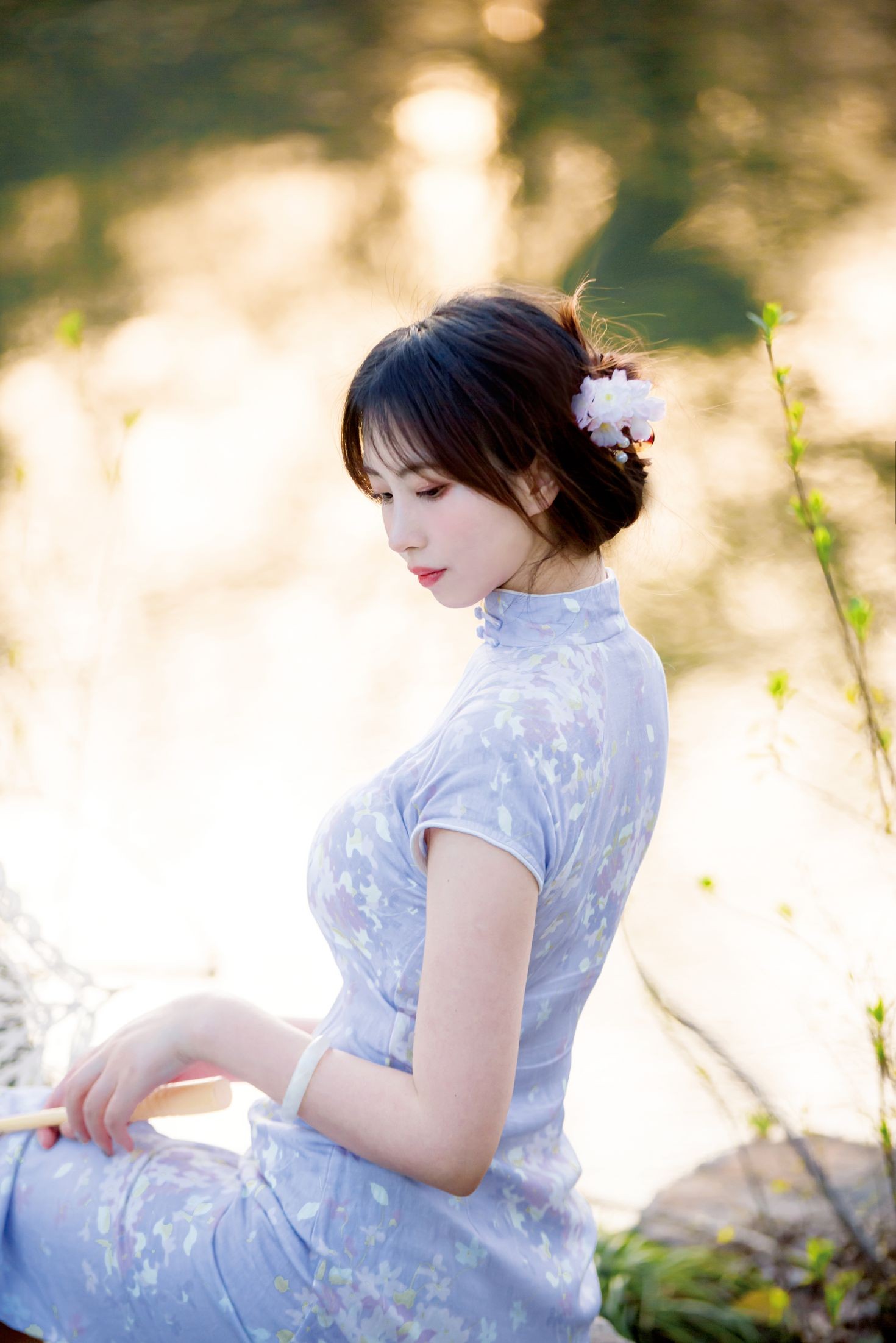 美女动漫博主念雪性感Cosplay写真旗袍 (37)