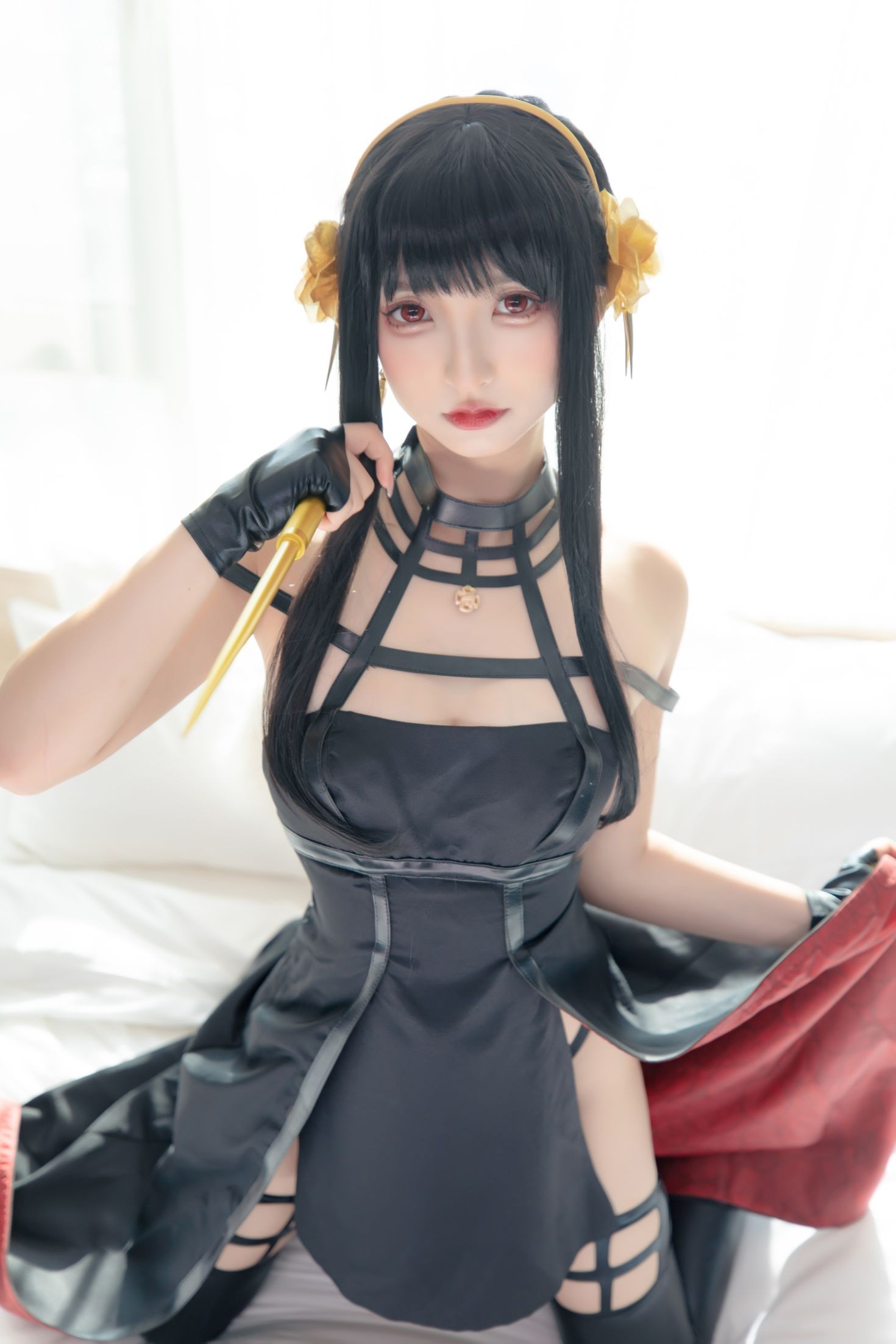 美女动漫博主神楽板真冬性感Cosplay写真约尔太太 (36)