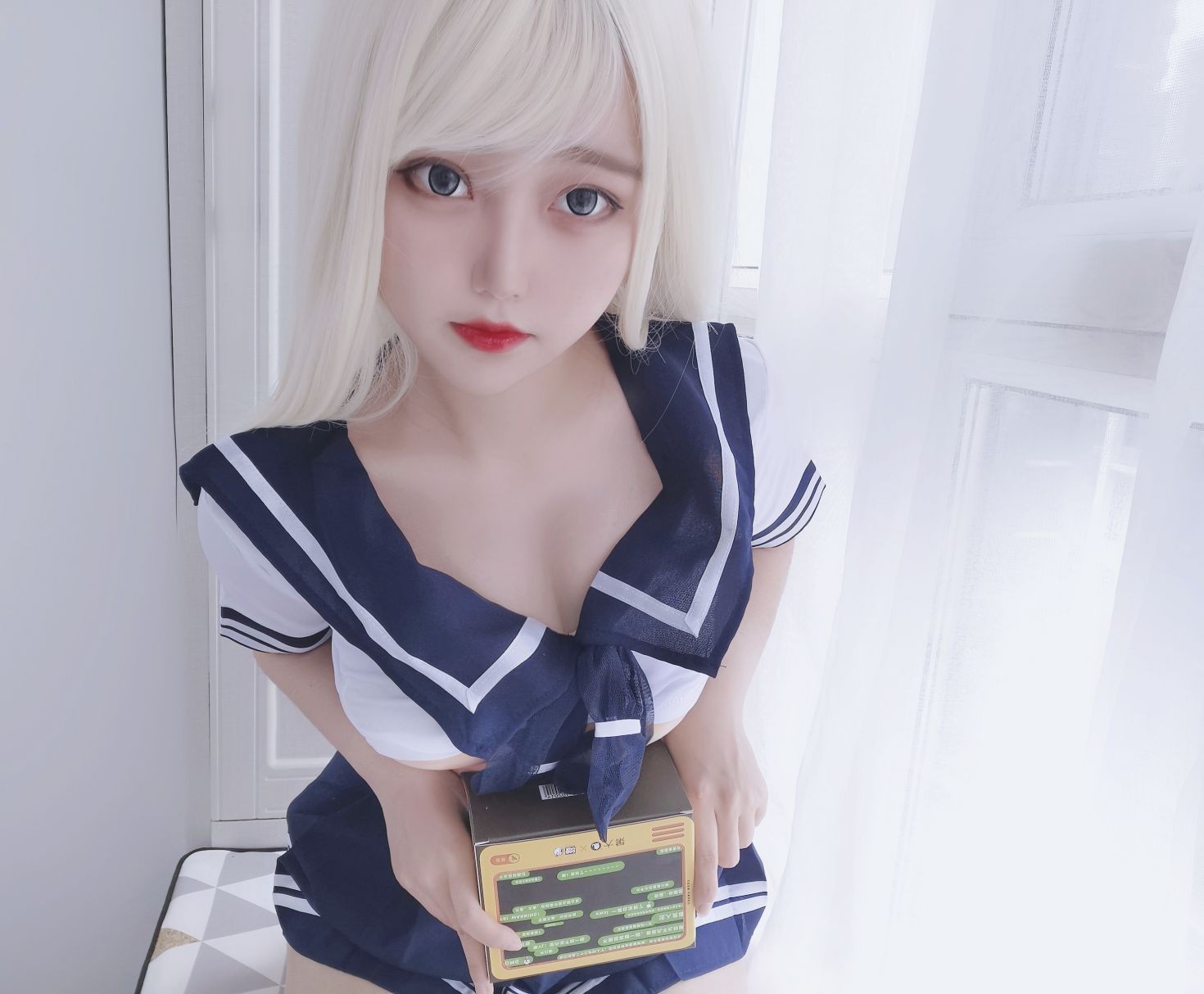 美女动漫博主eloise软软性感Cosplay写真水手服 (49)