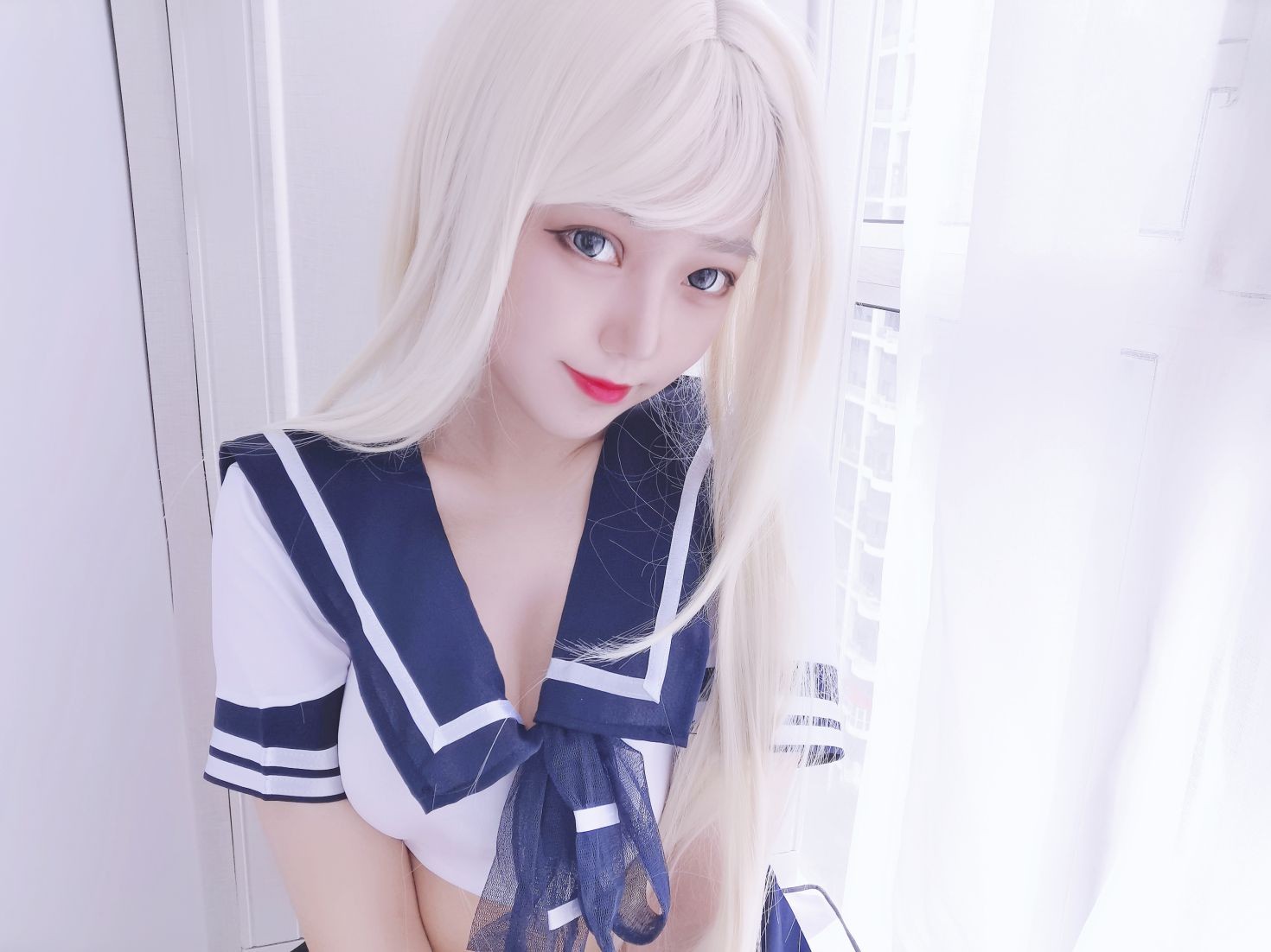 美女动漫博主eloise软软性感Cosplay写真水手服 (102)