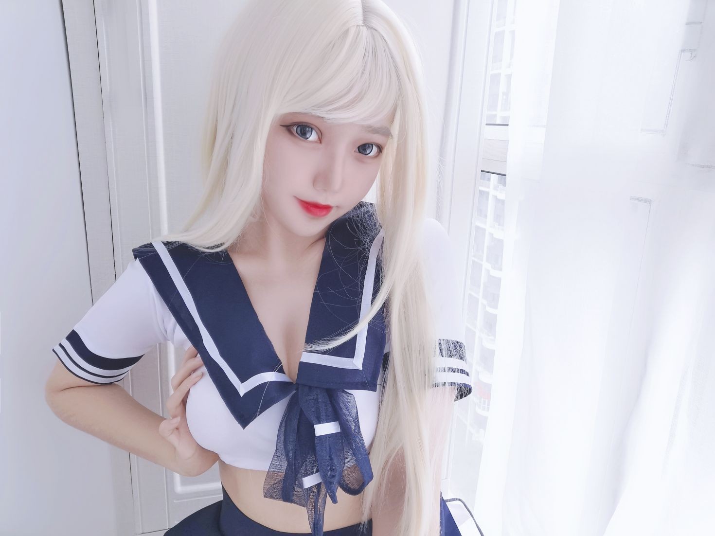 美女动漫博主eloise软软性感Cosplay写真水手服 (10)